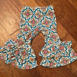 Mud Pie Ruffle Flare Pants